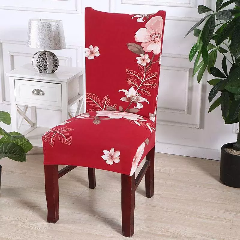 Red Floral Cherry Blossom Print Dining Chair Cover Slipcover eBay