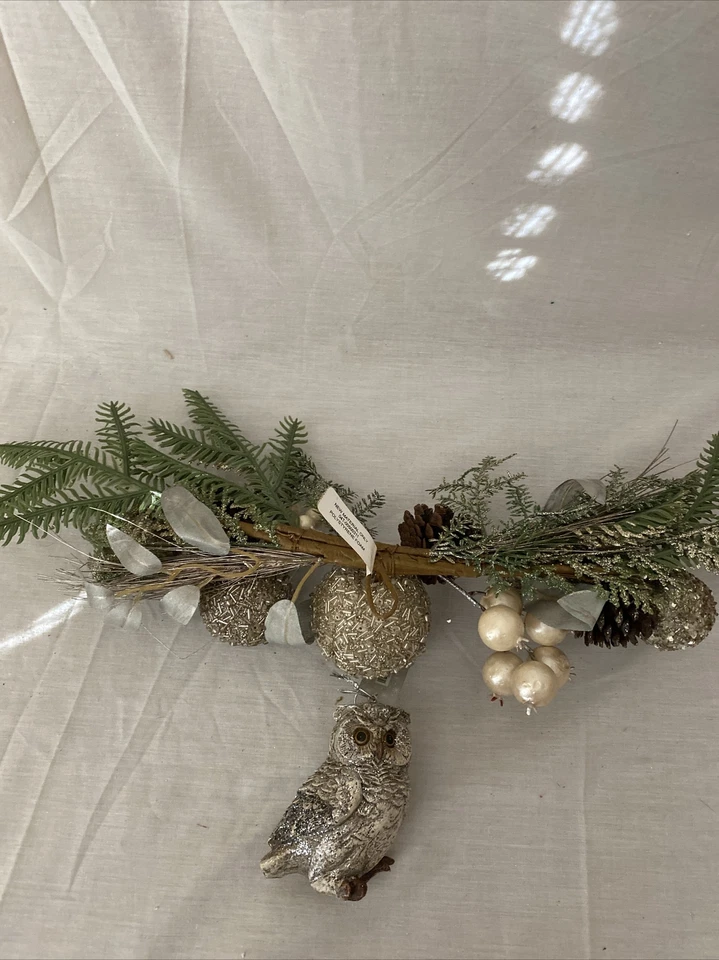 Lote De 2 ADORNOS BÚHO NAVIDAD Y Hermosa Decoración Navideña Nuevos Foto 2 de 4