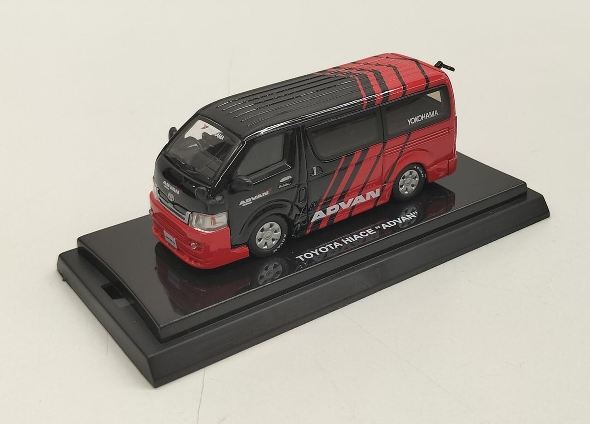 京商 1/64 TOYOTA HIACE ADVAN Direct from Japan 1/64 Advan Hiace (Black×Red) | eBay