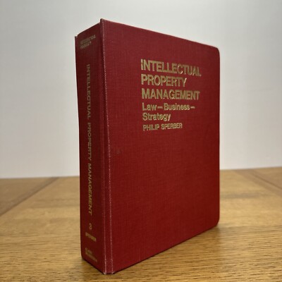 Intellectual Property Management Law Business Philip Sperber First Edition 1974