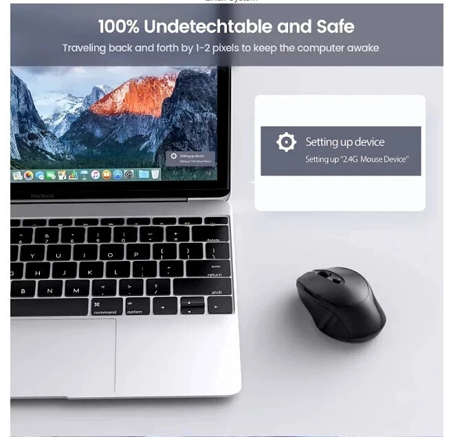 USB Mouse Jiggler Mover Shaker – Undetectable, Plug & Play, Keeps PC Awake Uk.. - Image 3 of 4