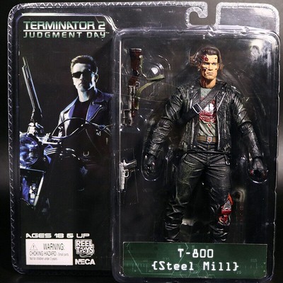 NECA Terminator 2 Judgment Day T-800 Steel Mill Battle Arnold 7'' Action Figure