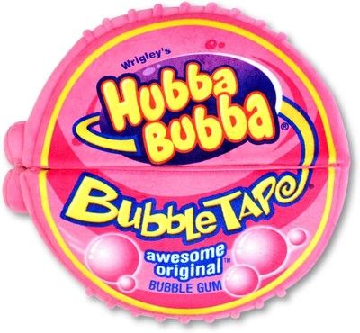 iscream 4107  Hubba Bubba Bubble Gum Tape Package Pillow Set  11x11.5''