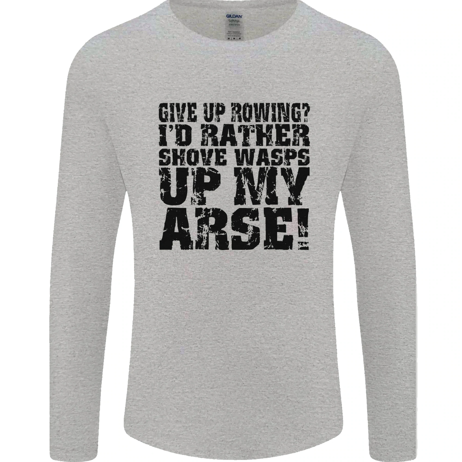 FILA Rinunciare al canottaggio? Maglietta a maniche lunghe Boat Rower Coxman divertente da uomo