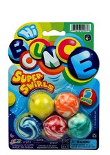 JA-RU Super Hi Bounce Balls 1 Pack, 5 Balls Each Fidget Bouncy Ball Small T...