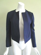 CALVIN KLEIN COLLECTION Felipe Open Cropped Blazer in Navy 2 NWT 1998 R2016