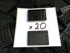 20 x 4x6 piastra supporto base display per minifigure Lego 20pz 20 6x4