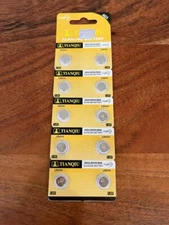 TIANQIU Package of 10 Batteries AG3/LR41H/392A Alkaline Exp 2027 New