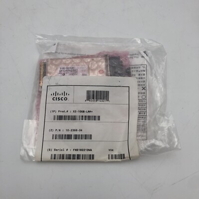SINGLE NOS CISCO X2-10GB-LRM 10-2368-04 TRANSCEIVER MODULE READ
