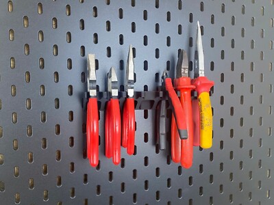Zangen Halterung für Ikea Skadis Lochplatte Zubehör Werkzeughalter