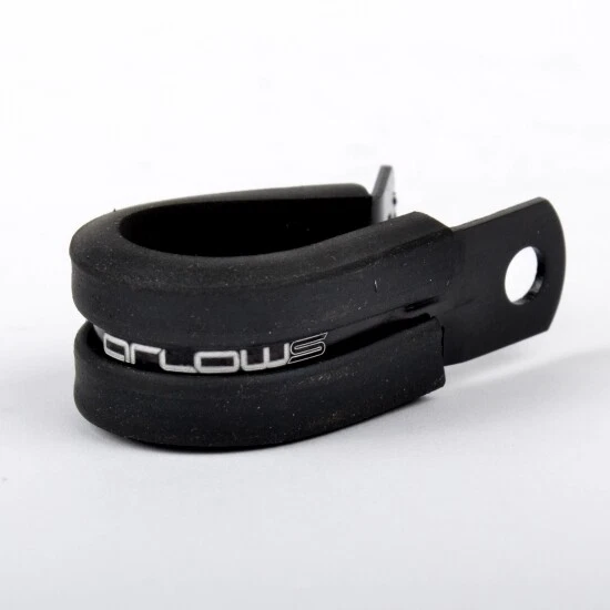 Arlows aluminium hose holder Ø 45 mm (black, rubberised) - Image 2 of 2