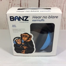 Baby BANZ Hear No Blare Earmuffs Infant Hearing Ear Protection 0-2 Years Blue
