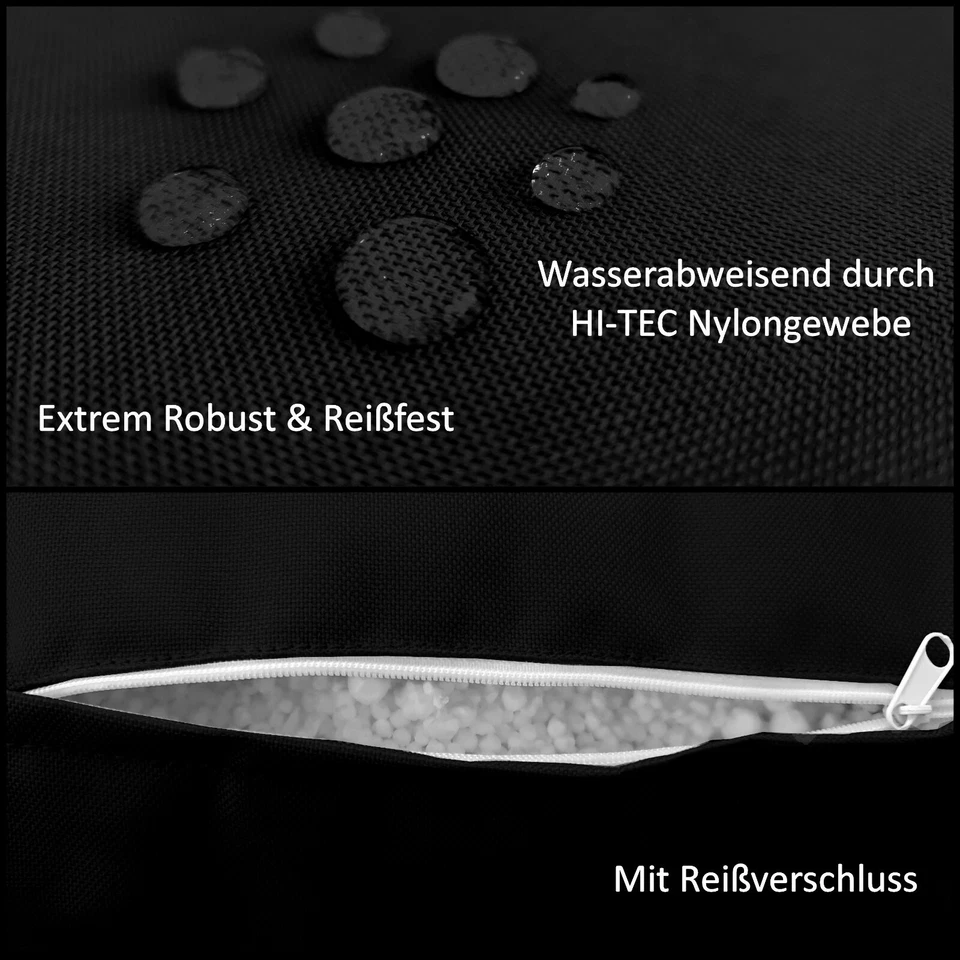 Patchhome Gamer Sessel Hocker befüllt im Set mit Reißverschluss nachfüllbar NEU - Bild 2 von 4