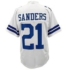 Deion Sanders Jersey White Dallas | S-5XL Unsigned Custom Sewn Stitched