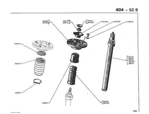 Halter Stoßdämpfer vorne Durchmesser 165 mm Peugeot 404 2. Montage - Bild 3 von 4
