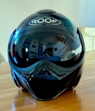 Roof Boxxer Motorradhelm Carbon schwarz glän...