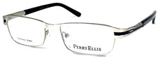 PERRY ELLIS PE298-A NOS Light Silver Matte/Black 52-18-135 Eyeglasses Frame