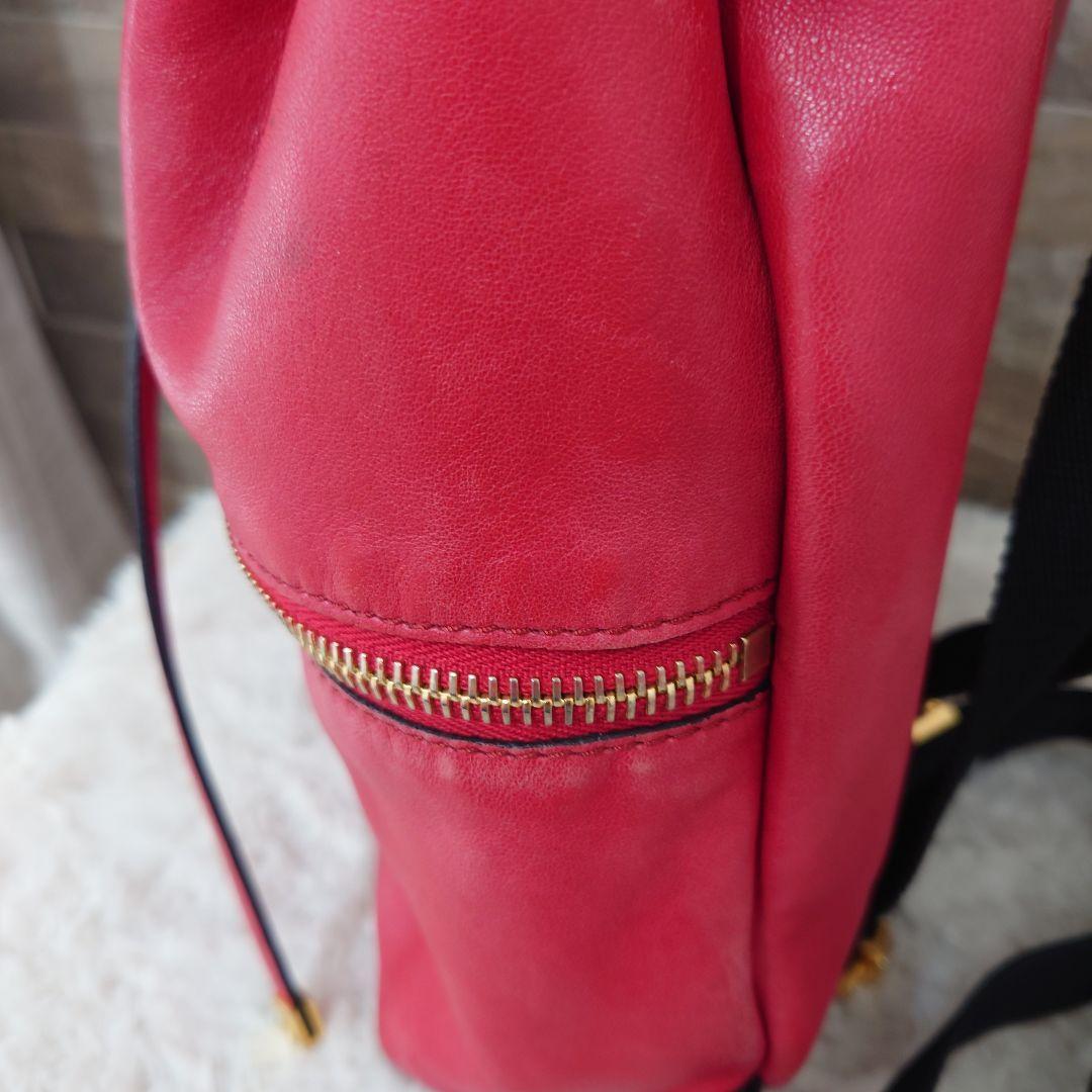 MARNI Mini Backpack Drawstring Style Leather Genu… - image 10