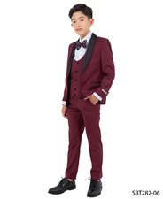 Stacy Adams SBT282/6 Boys Tuxedo Burgundy