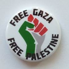 FREE PALESTINE FREE GAZA BUTTON BADGE Palestinian Freedom Filasn