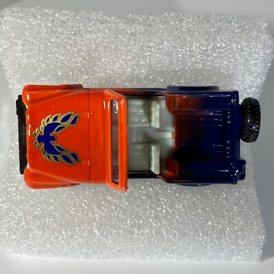 Yatming #1608 Jeep Convertible 1:64 Diecast Orange & Blue | eBay