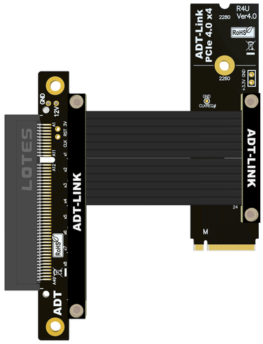 Przedłużacz M.2 DO PCIE X8 PCIE4.0 NVME M KEY 64G/bps Konwerter rozszerzeń - Zdjęcie 4 z 8