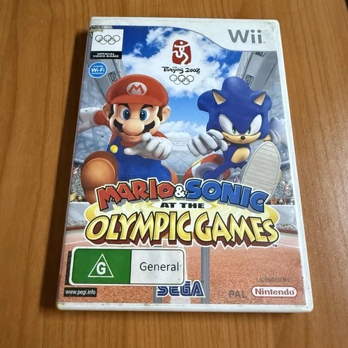 Mario & Sonic At The Olympic Games - Nintendo Wii PAL Genuine Acceptable (WORKS)