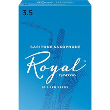 Rico Royal Baritone Saxophone Reeds, Box of 10 Strength 3.5