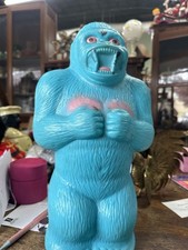Vintage 1970s A J Renzi Gorilla Blow Mold 15″ Blue Halloween Decor