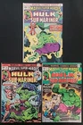 Marvel Super-Heroes Lot #44, 45, 47 Incredible Hulk Vintage Comics LOT Stan Lee
