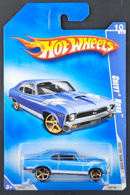 2006 Hot Wheels Faster Than Ever #10/10 '68 Chevy Nova Blue VHTF