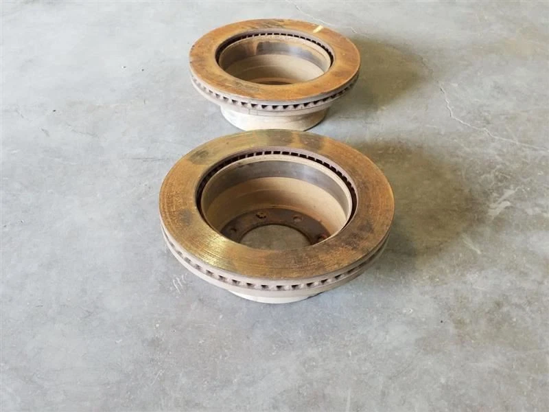 Rotores de frenos traseros - Juego de 2 - 57 k millas | Se adapta a Ford F250 F350 2017-2020 Foto 3 de 4