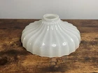 Opaline Clam Broth Glass Lamp 9” Shade 2 ¼” Fitter Pendant Sheffield Industrial