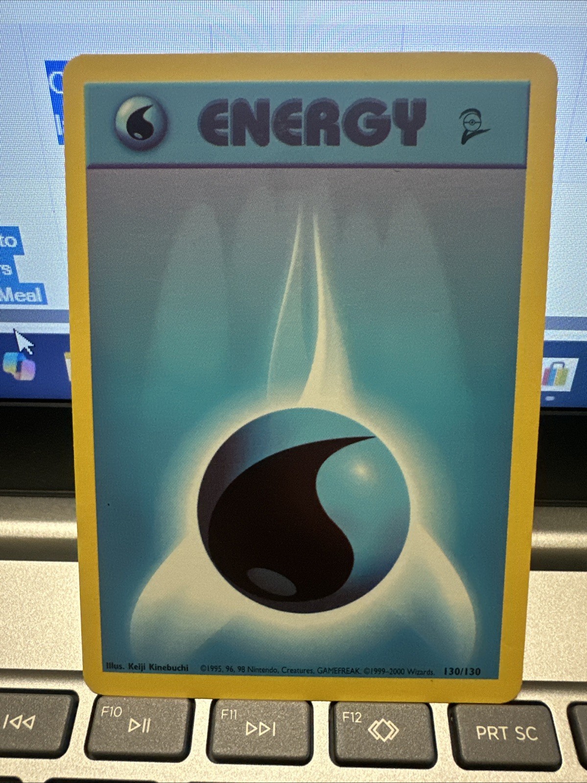 Pokémon Card Water Energy 130/130 Base Set 2 WOTC LP