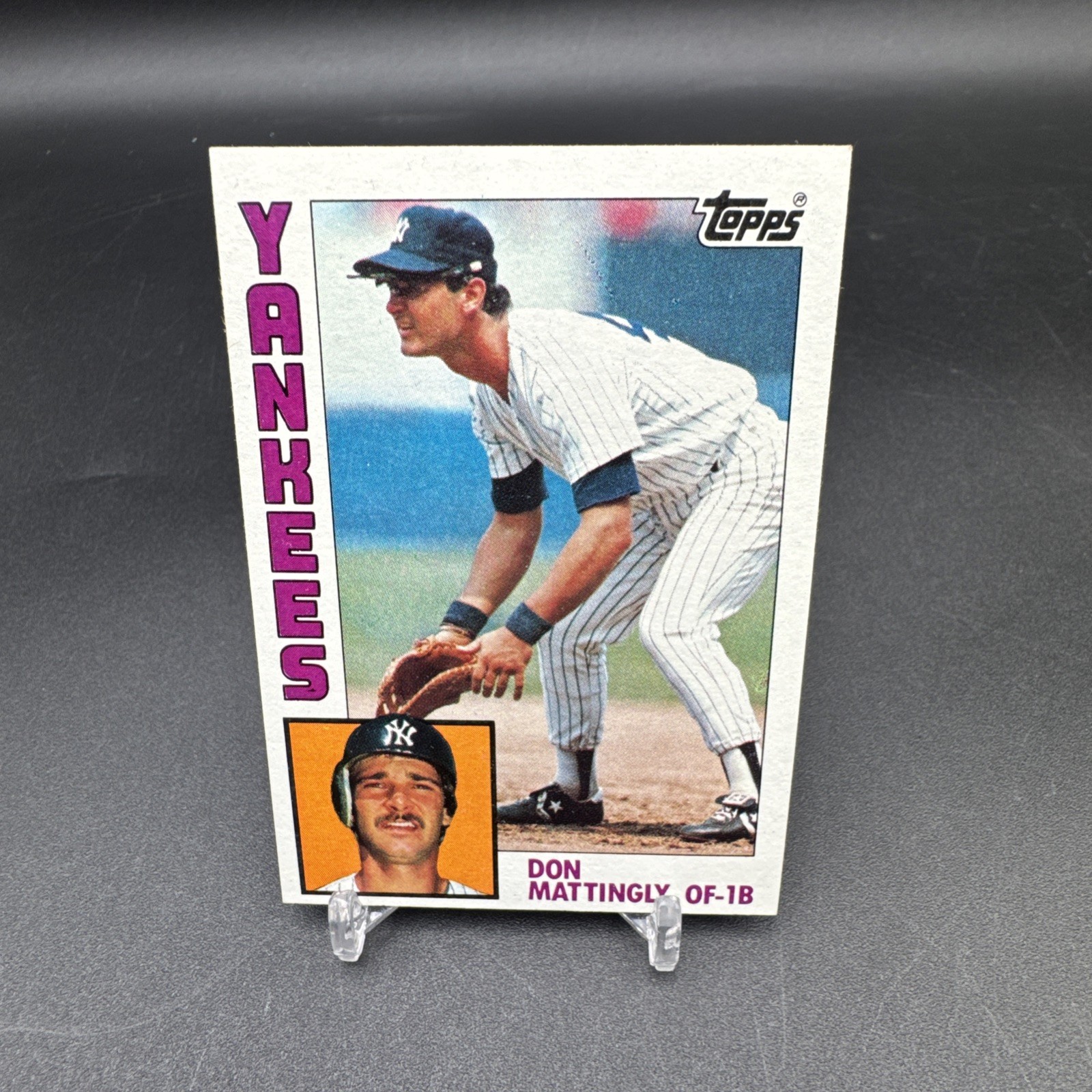1984 Topps DON MATTINGLY Rookie RC Card #8 New York Yankees Very Nice!