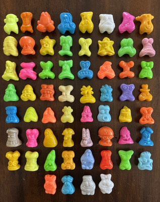 Bright Colors 100% Complete Set of 1996 Gogos Crazy Bones w/ Speedy Eggy Jaws