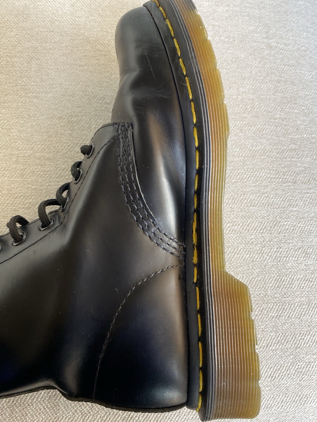 Dr Martens Black Leather Boots Women’s Size 7 AirWair Combat Doc Martens thumbnail 10