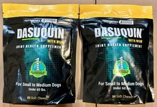 2x Dasuquin with MSM Small/Medium Dogs 84 Soft Chews Exp 02/2028 Sealed