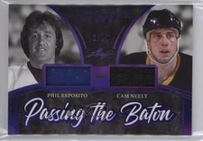2020-21 Leaf ITG Used Purple 2/12 Phil Esposito Cam Neely #PTB-12 HOF 0u96