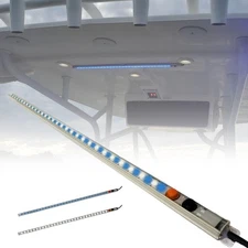 Wave One Marine Dual Color T-Top LED Light with Switch | 24 White & Blue 