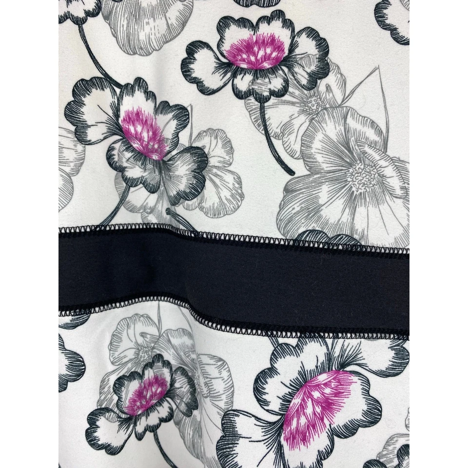 Camiseta sin mangas Soybu para mujer talla XL ajuste zen crema negro rosa floral Foto 2 de 4