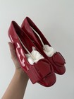 Salvatore Ferragamo 7.5 C Lipstick patent leather Bessie Pump Shoes NIB — photo 1