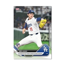 2025 MLB Topps Now #03 #3 Tokyo Series Roki Sasaki Dodgers RC 1st Start Japan