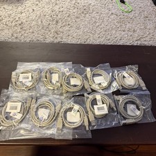 Lot of 10 New USB Printer Cables 6ft Type A to B Scanner Cord HP Dell Dymo Bulk
