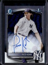 2025 Bowman Draft Pico Kohn Chrome Auto 1st Prospect #CPA-PKO Yankees