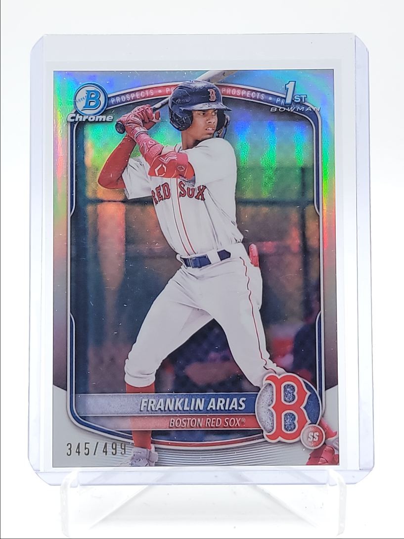 FRANKLIN ARIAS 2025 BOWMAN CHROME 1ST REFRACTOR RED SOX /499 Q6132