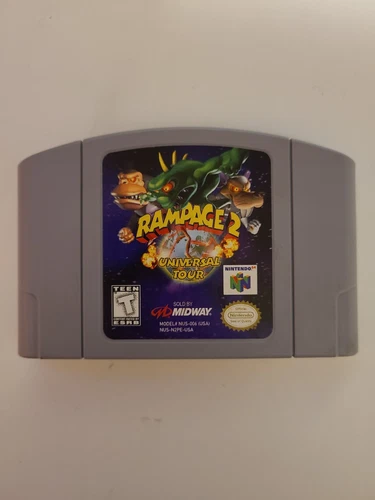 Rampage 2: Universal Tour | Nintendo 64 N64, 1999 | Game Only | Great Condition