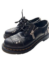 Dr. Martens Women Black Leather Size 6 Lace-U...