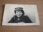 WW2 Military Woman in Uniform Vintage Photo ATS Belgium Officers Mess April 1945
