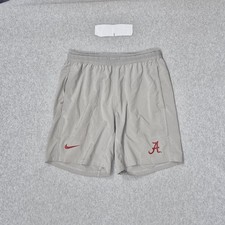 Alabama Crimson Tide Men Activewear Shorts M Gray Embroidered Nike Sweat Team